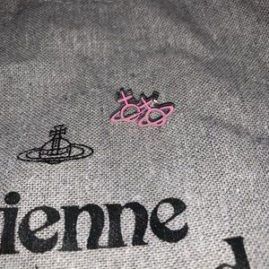 Vivienne Westwood Pink & Silver Earrings